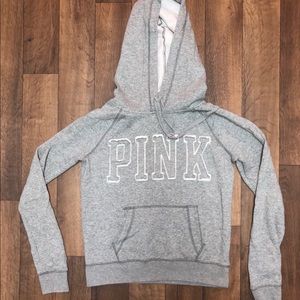 PINK Victoria’s Secret XSmall Grey Pullover Hoodie